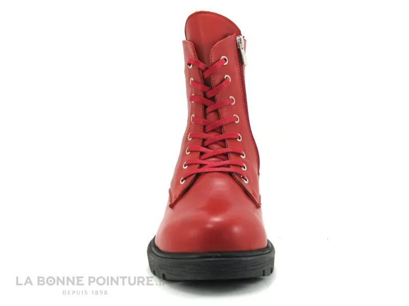 Achat chaussures Andrea Conti Femme Boots, vente Andrea Conti 0020046-583 - Chili - Bottine en cuir rouge