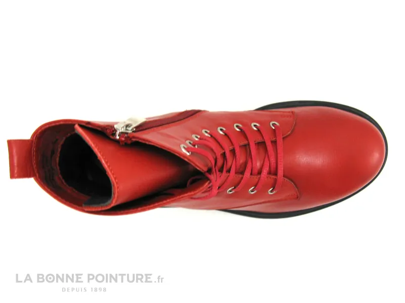 Achat chaussures Andrea Conti Femme Boots, vente Andrea Conti 0020046-583 - Chili - Bottine en cuir rouge