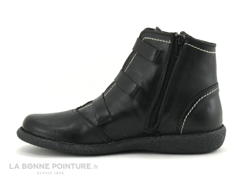 Achat chaussures Bran's Femme Boots, vente Brans Boots 7919 noir bouton