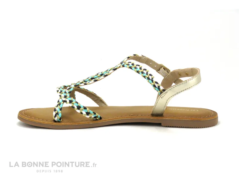 Achat chaussures Les Tropéziennes M.Belarbi Femme Sandale et Nu-pieds, vente Tropeziennes CIMONA marine multi - C063801- Nu-pied