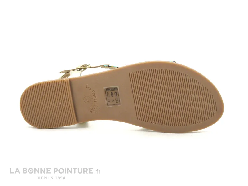 Achat chaussures Les Tropéziennes M.Belarbi Femme Sandale et Nu-pieds, vente Tropeziennes CIMONA marine multi - C063801- Nu-pied