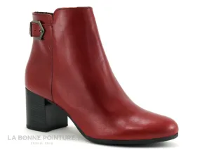 Achat chaussures Shoelab Femme Boots, vente ShoeLab Lupita rouge - Bottine Femme talon large