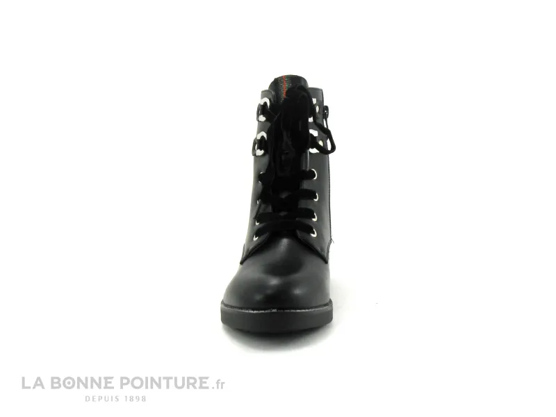 Achat chaussures The Divine Factory Femme Boots, vente The Divine Factory HX3846 - Noir - Bottine lacet velours