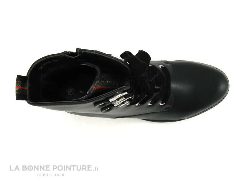 Achat chaussures The Divine Factory Femme Boots, vente The Divine Factory HX3846 - Noir - Bottine lacet velours