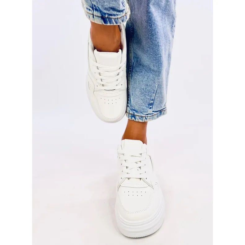 Baskets femme Tixis All White blanche