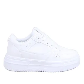 Baskets femme Tixis All White blanche