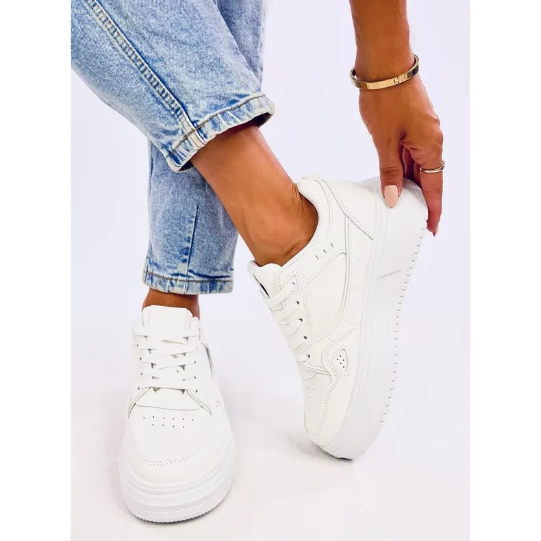 Baskets femme Tixis All White blanche