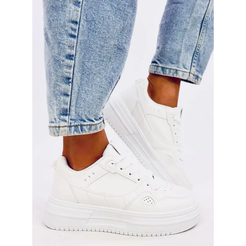 Baskets femme Tixis All White blanche