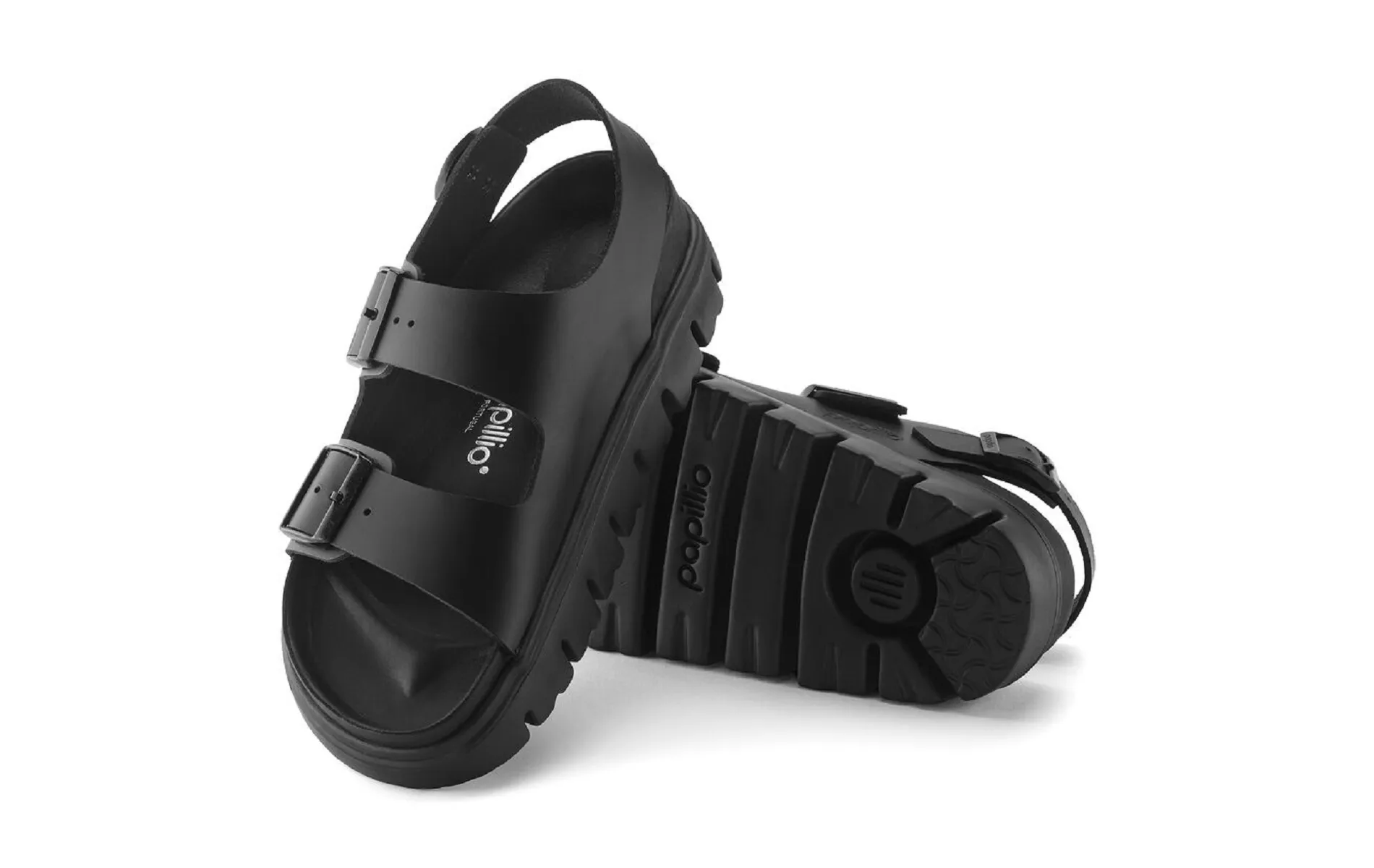 Birkenstock nu pieds et sandales milano chunky pap 1024608 noir