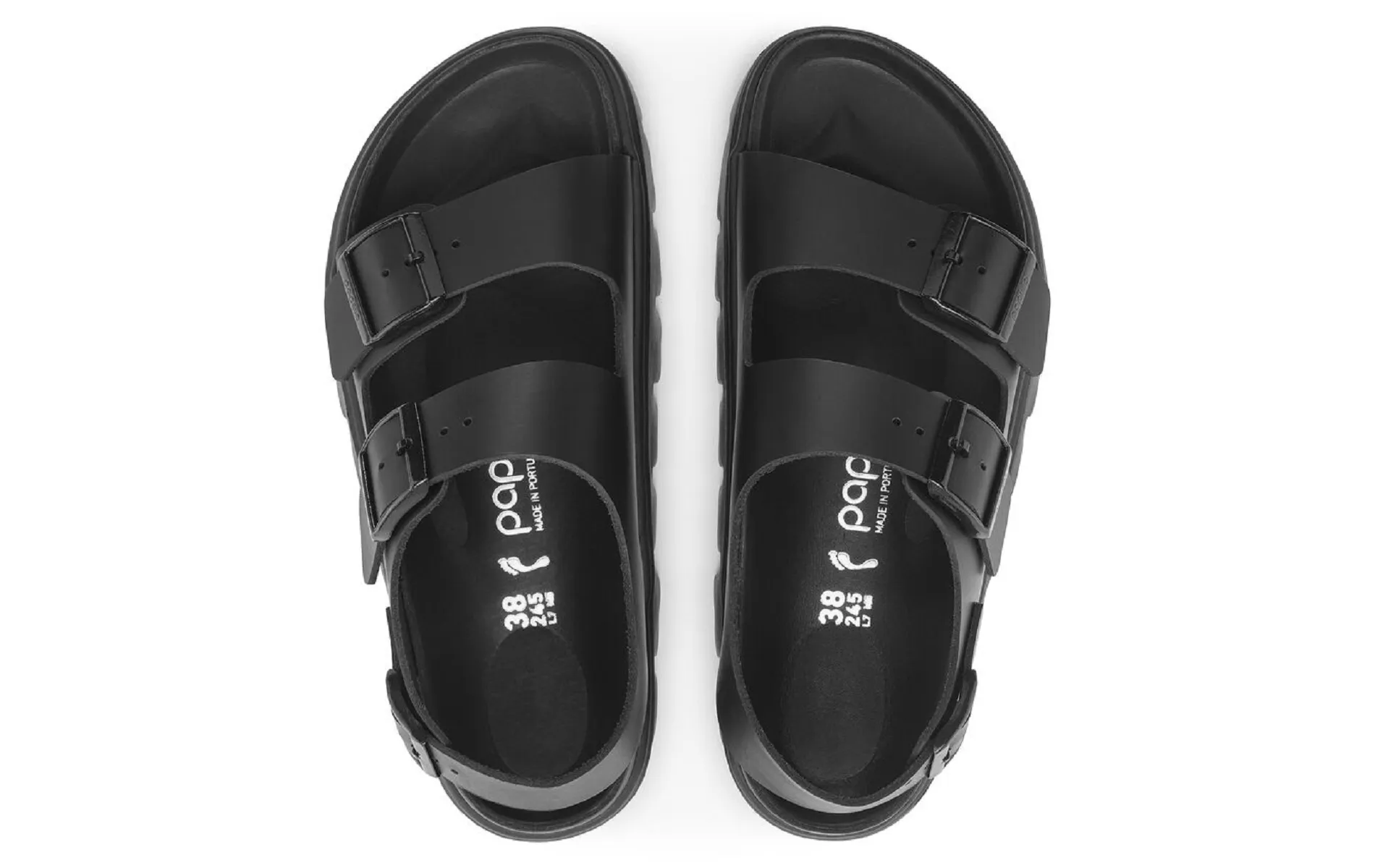 Birkenstock nu pieds et sandales milano chunky pap 1024608 noir