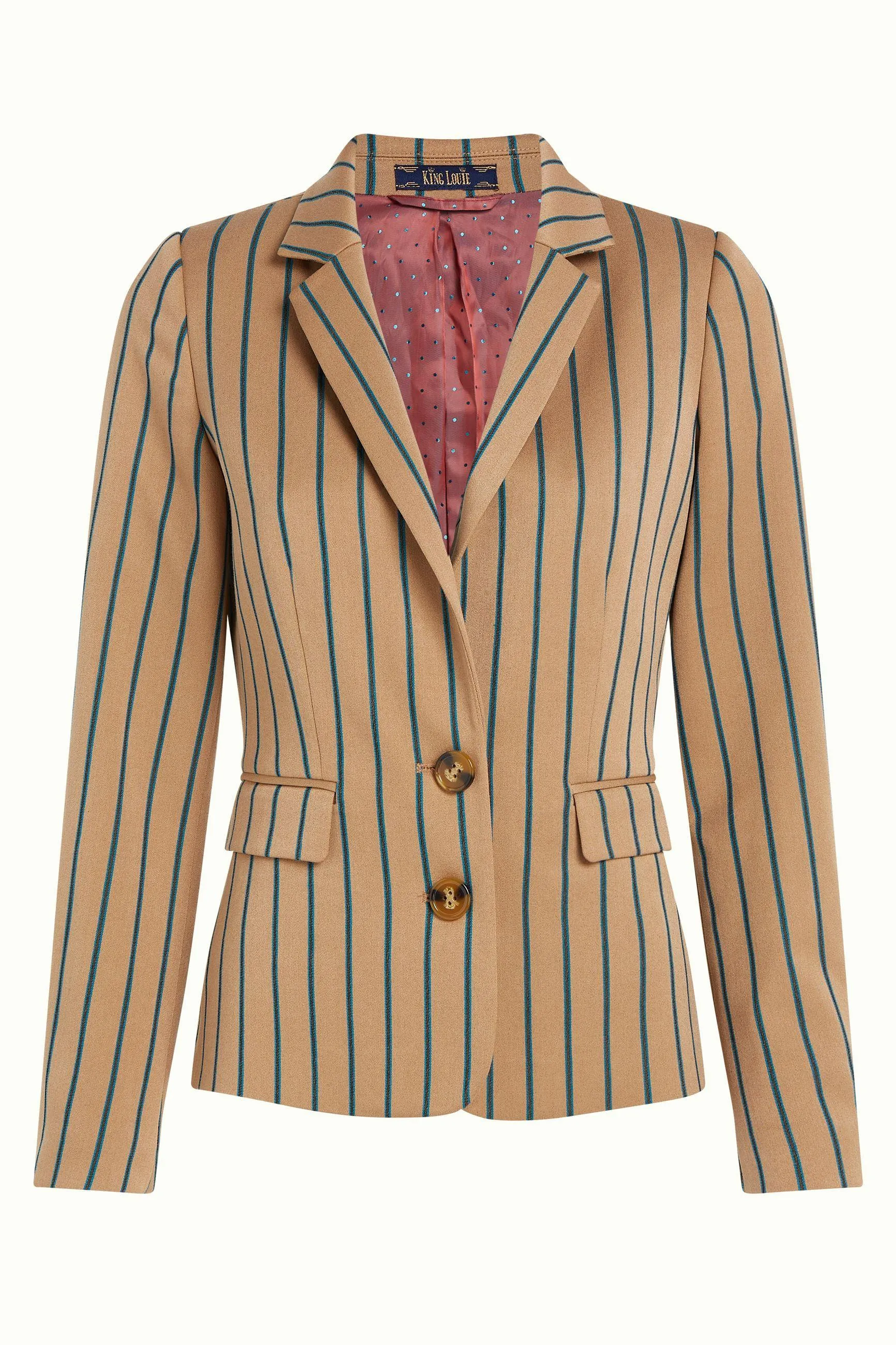 Blazer Daisy Cubano Stripe - Latte