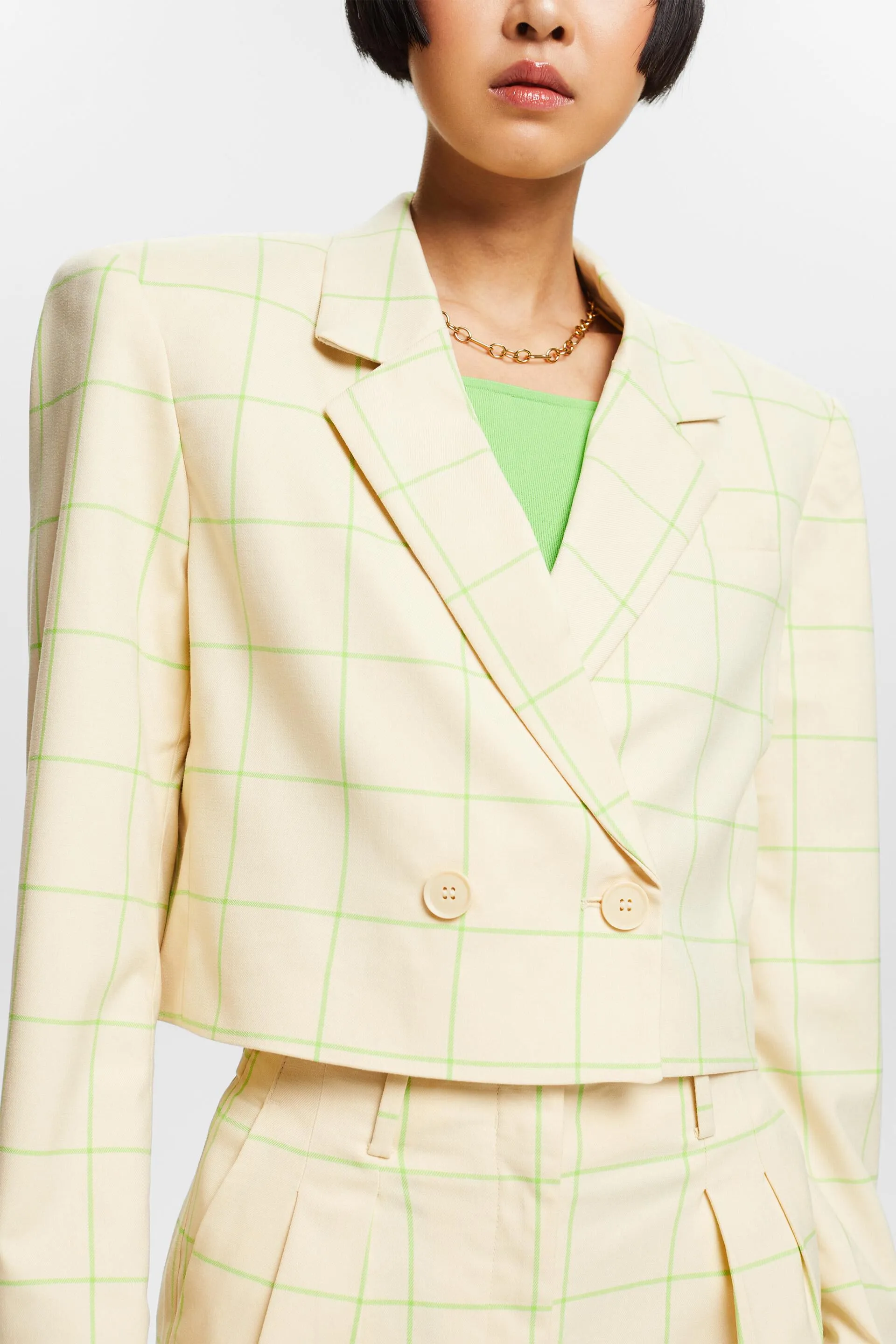 Blazer oversize court imprimé