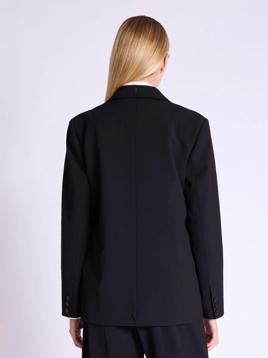 Blazer VANINA | Blazer oversize noir avec ceinture