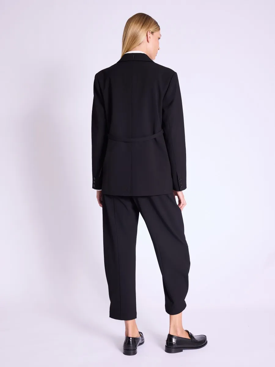 Blazer VANINA | Blazer oversize noir avec ceinture