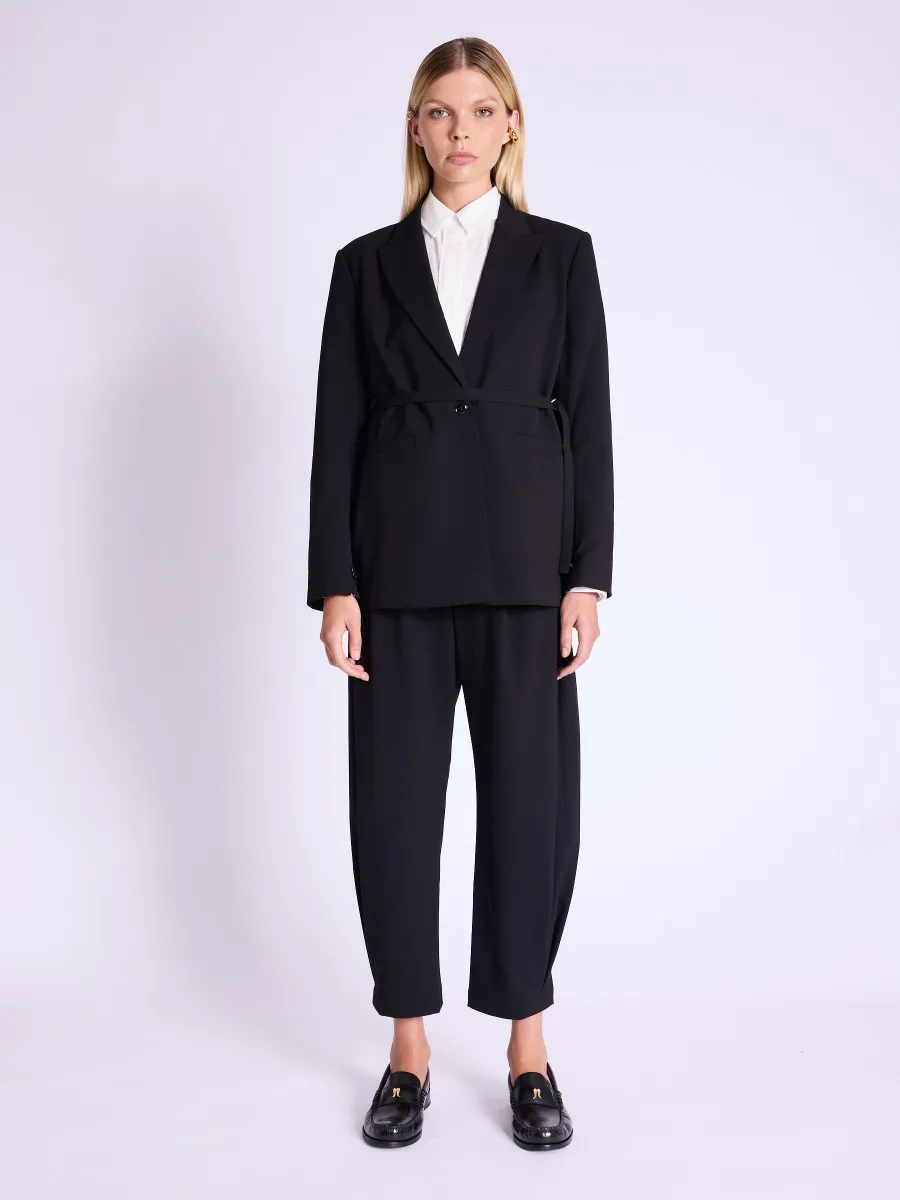 Blazer VANINA | Blazer oversize noir avec ceinture