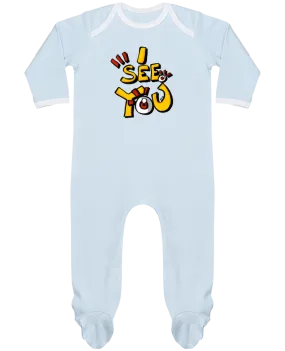 Body Pyjama Bébé I see you par Geia