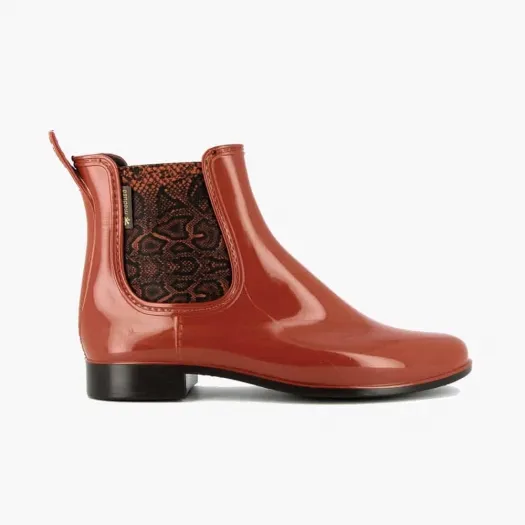 Bottines femme Japsnake Terracotta/Marron Meduse