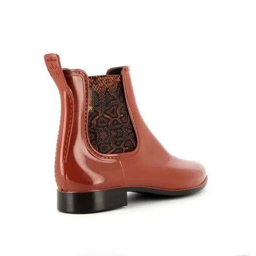 Bottines femme Japsnake Terracotta/Marron Meduse