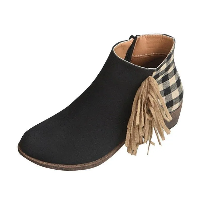 Bottines Franges Bohème Chic