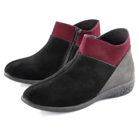 Bottines Lou Noir/gris/rouge - taille 37