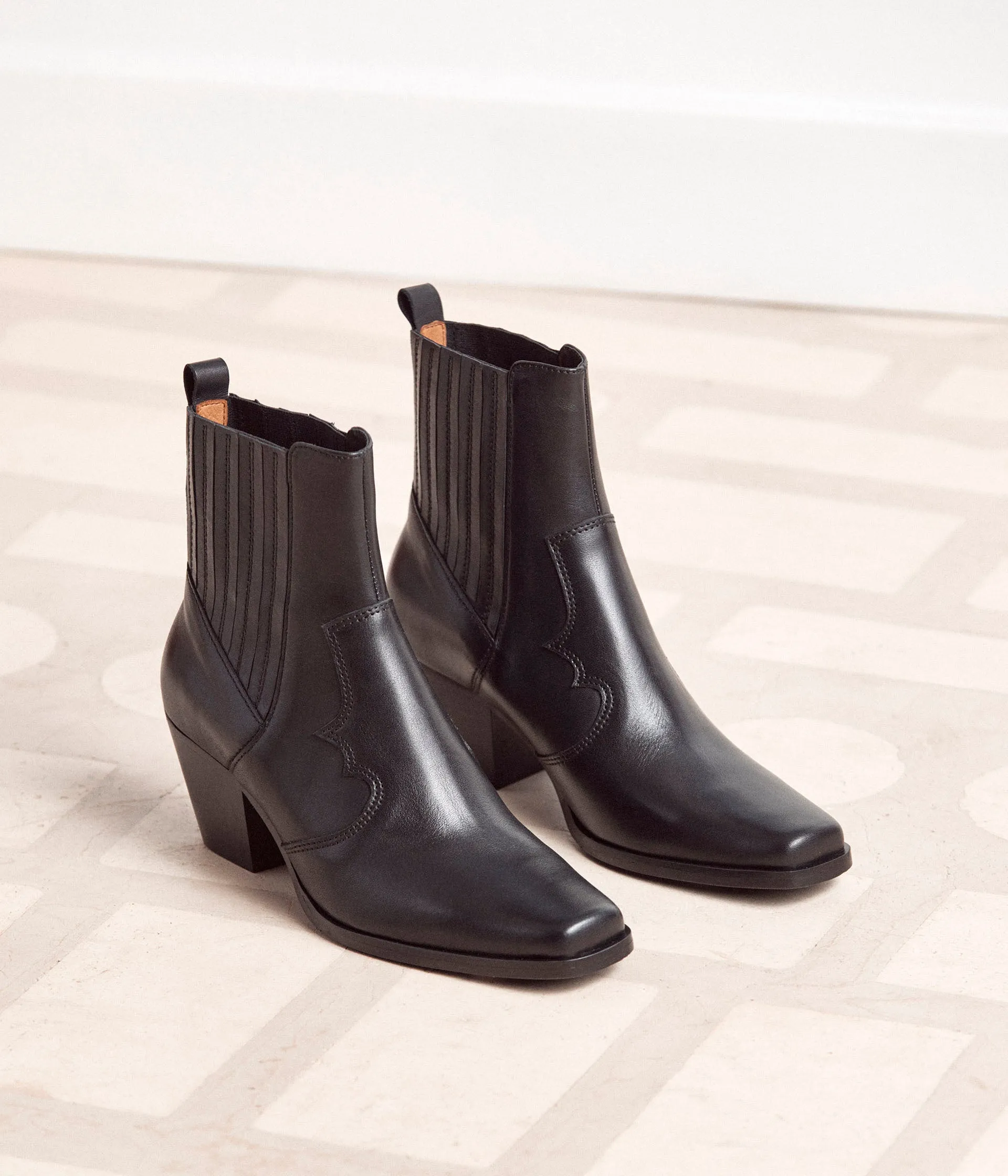 Bottines noires Ronnies