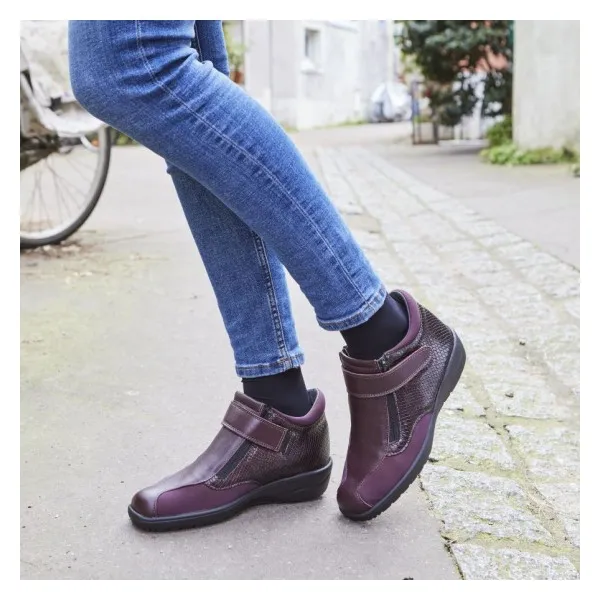 Bottines orthopédiques CHUT SOIZIC PODOWELL - Noir ou Bordeaux