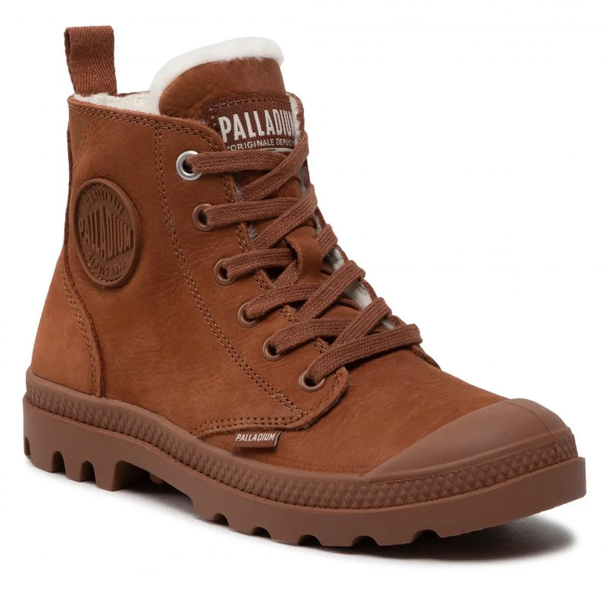 Bottines Palladium pampa hi zip wl marron