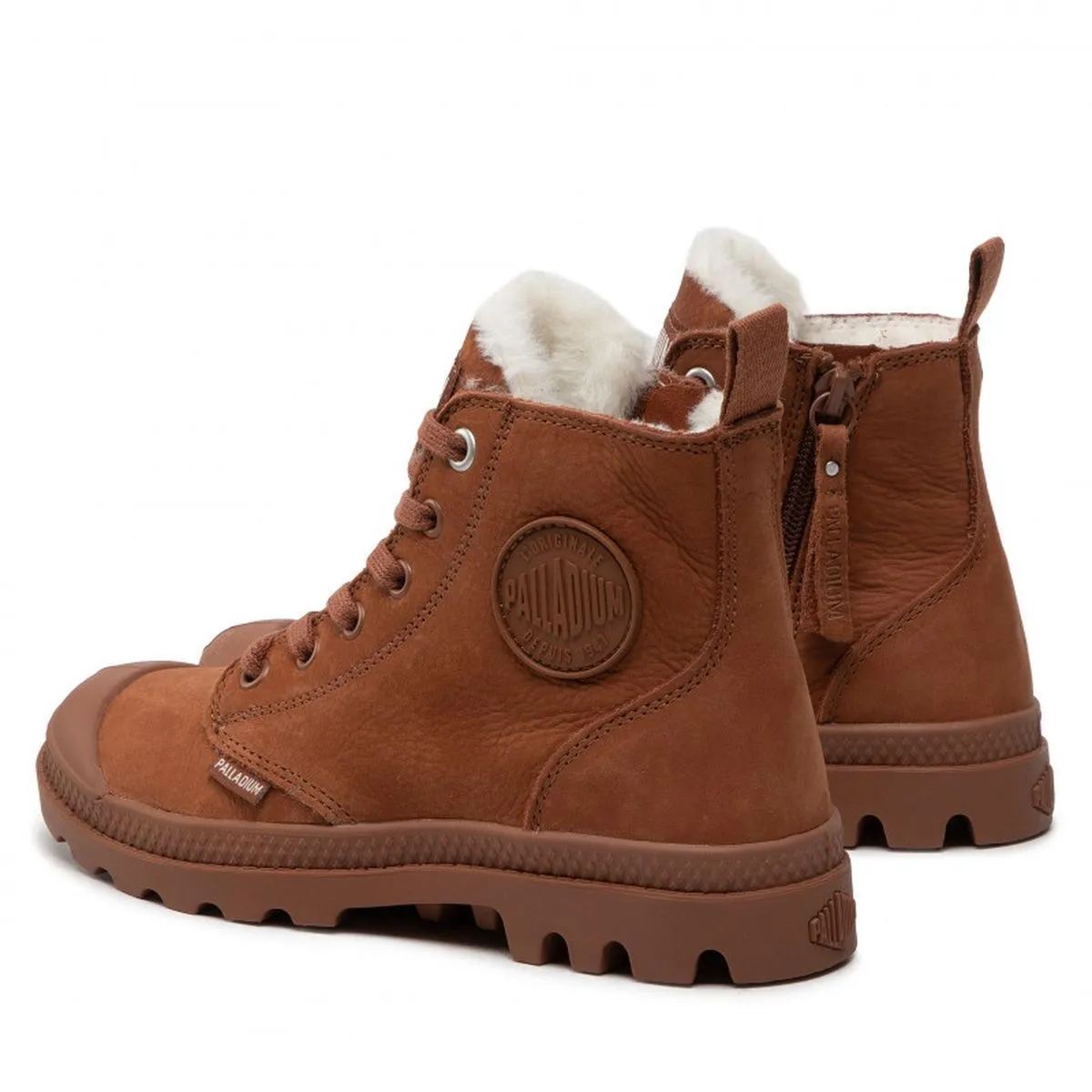 Bottines Palladium pampa hi zip wl marron