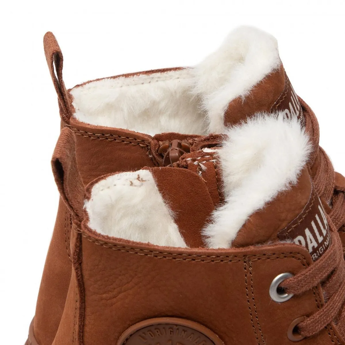 Bottines Palladium pampa hi zip wl marron