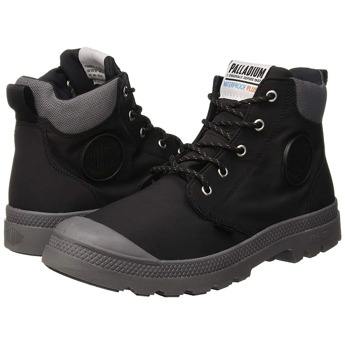 Bottines Palladium pampa lite cuff wp noir