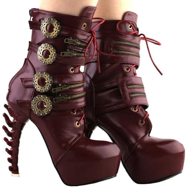 Bottines Steampunk Gothique