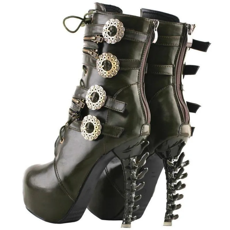 Bottines Steampunk Gothique