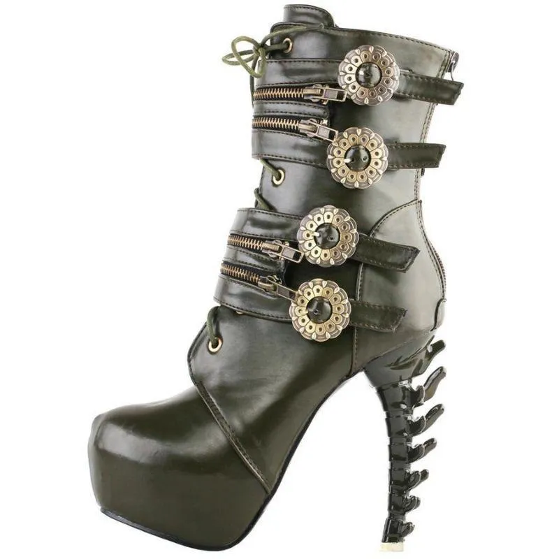 Bottines Steampunk Gothique