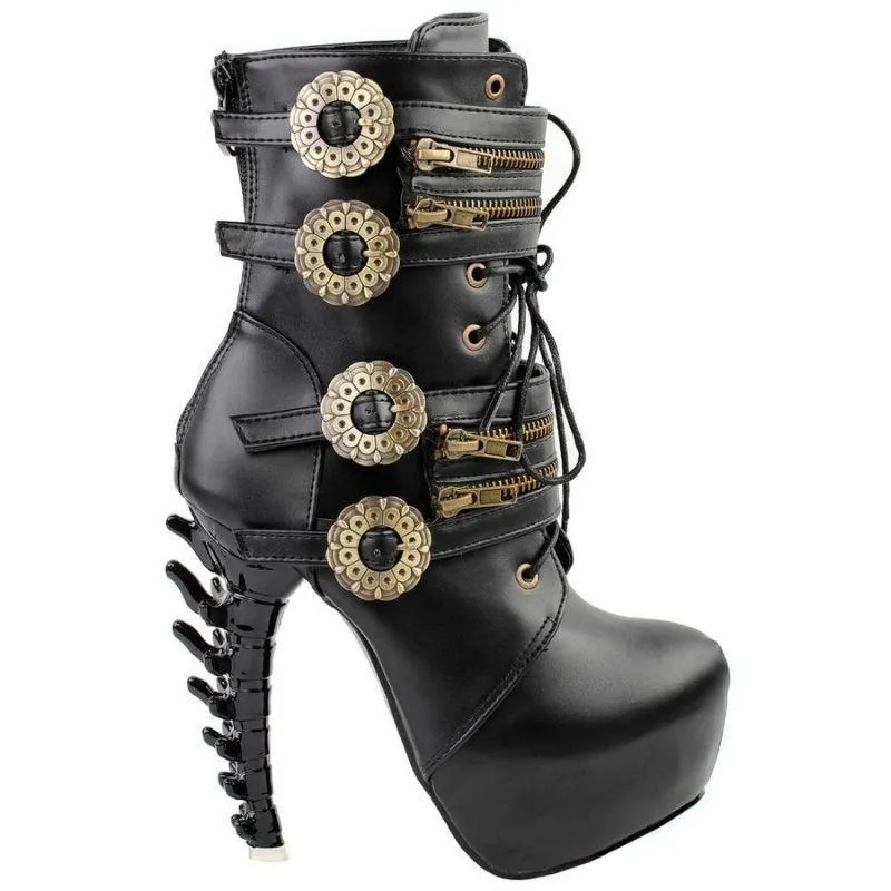 Bottines Steampunk Gothique