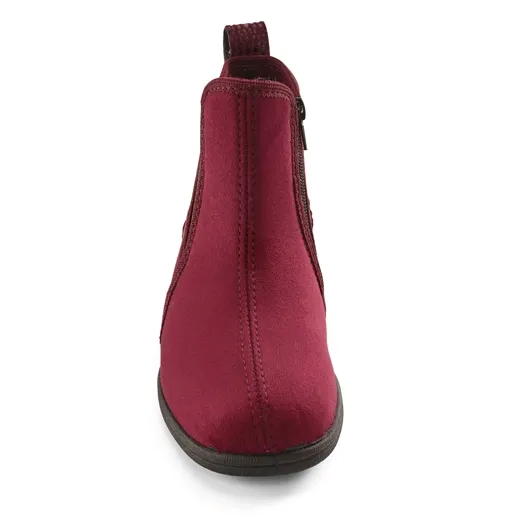 Bottines zippées Pédilège Bellita noir ou bordeaux