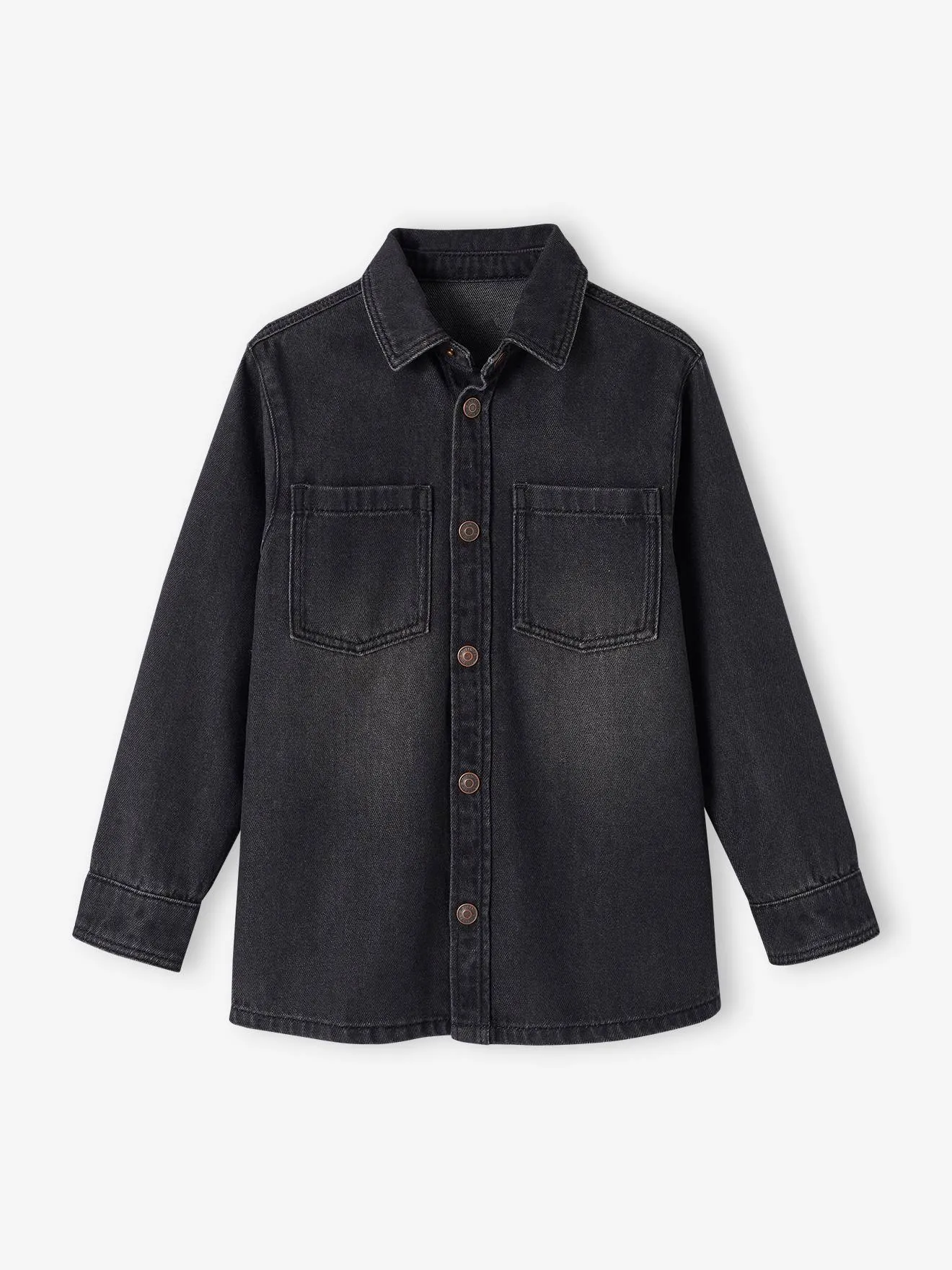 Chemise en jean garçon personnalisable stone - Vertbaudet