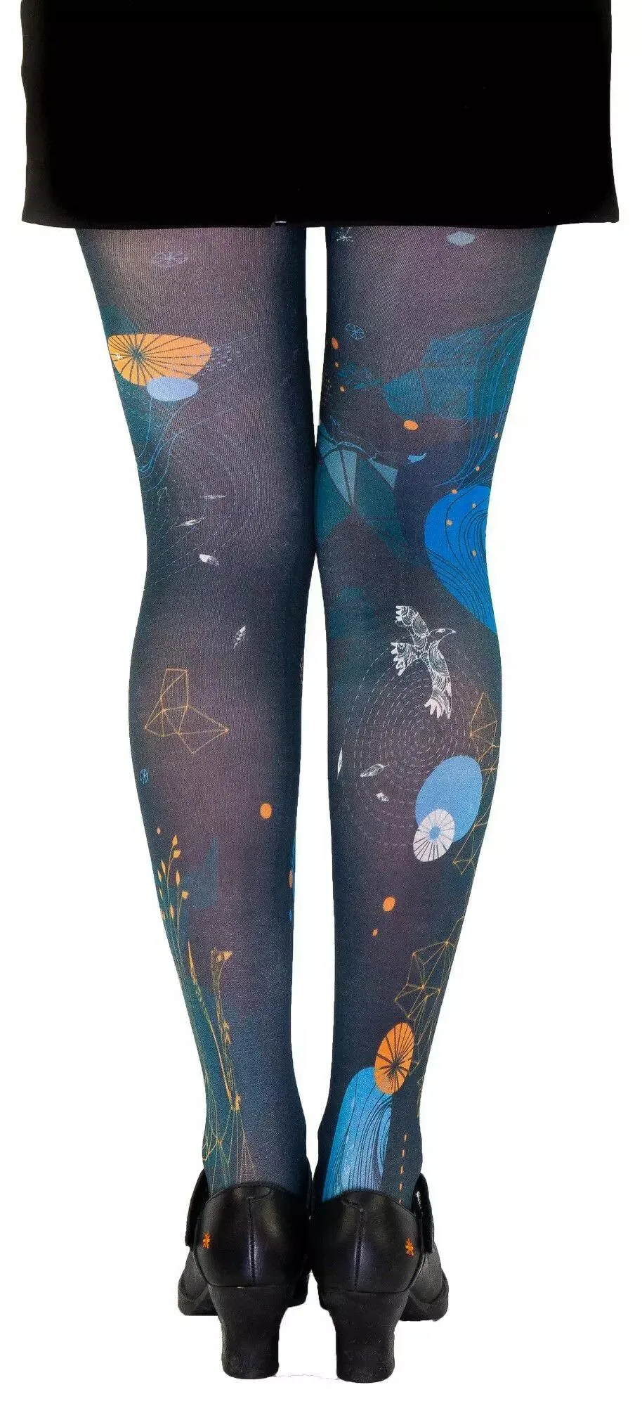 Collants femme bleu à motif Lili Gambettes Inuit