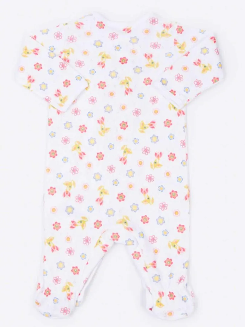 Dors-bien bébé en coton jacquard biologique, Iris Kitikate - Multicolore