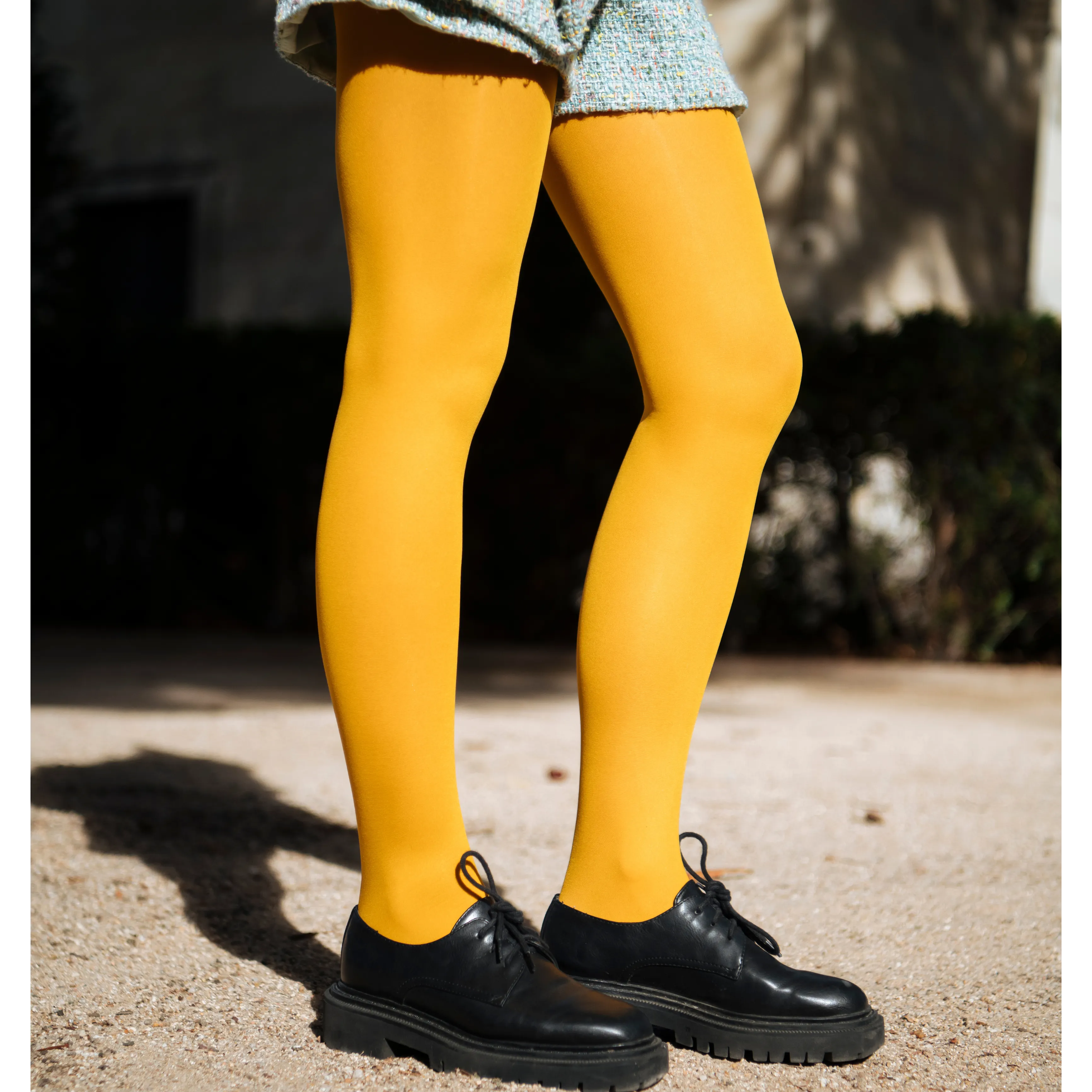 Duo Collants - Jaune et Pois