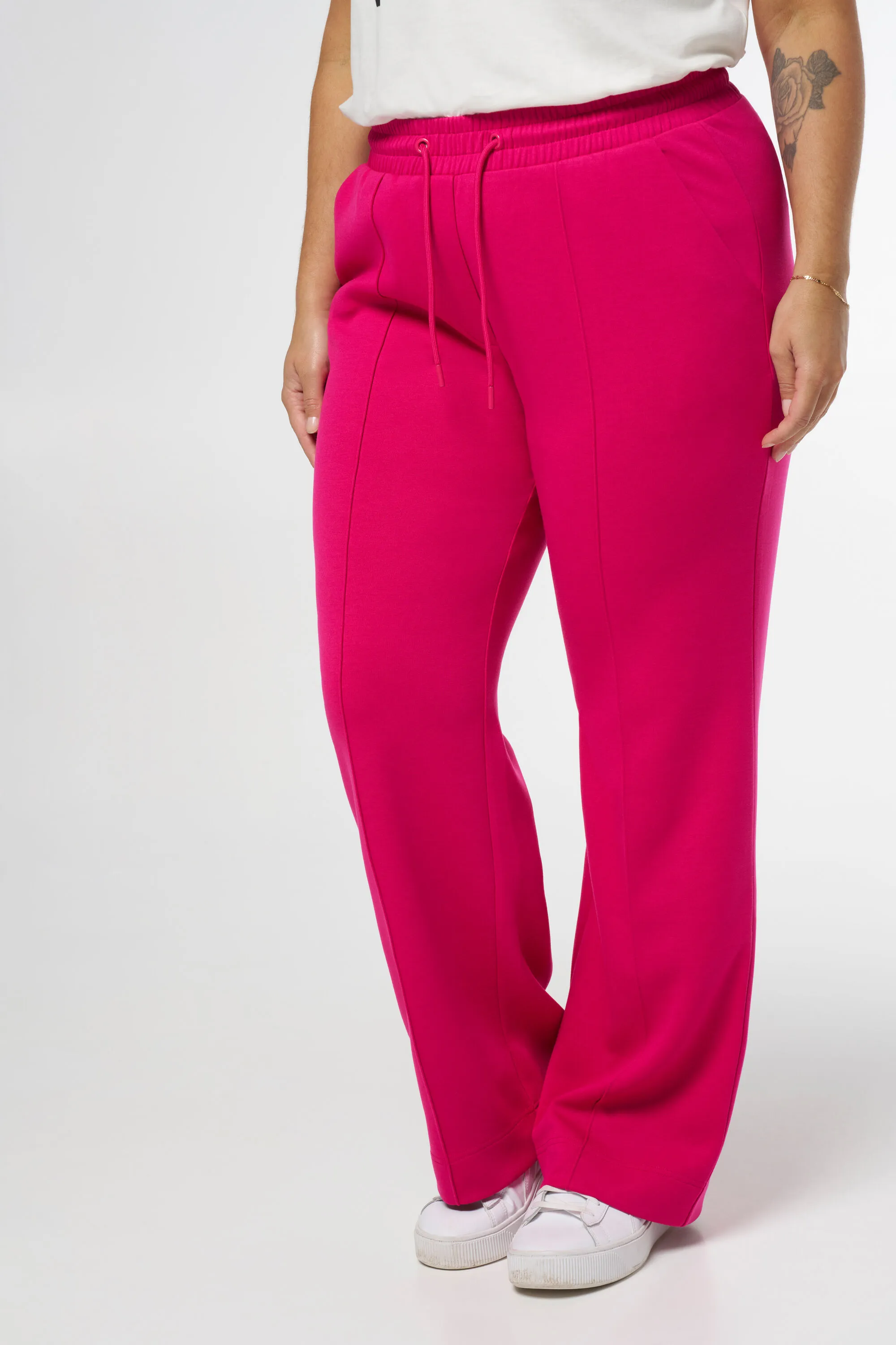 Femmes Jean avec couture décorative  Fuchsia vif | MS Mode