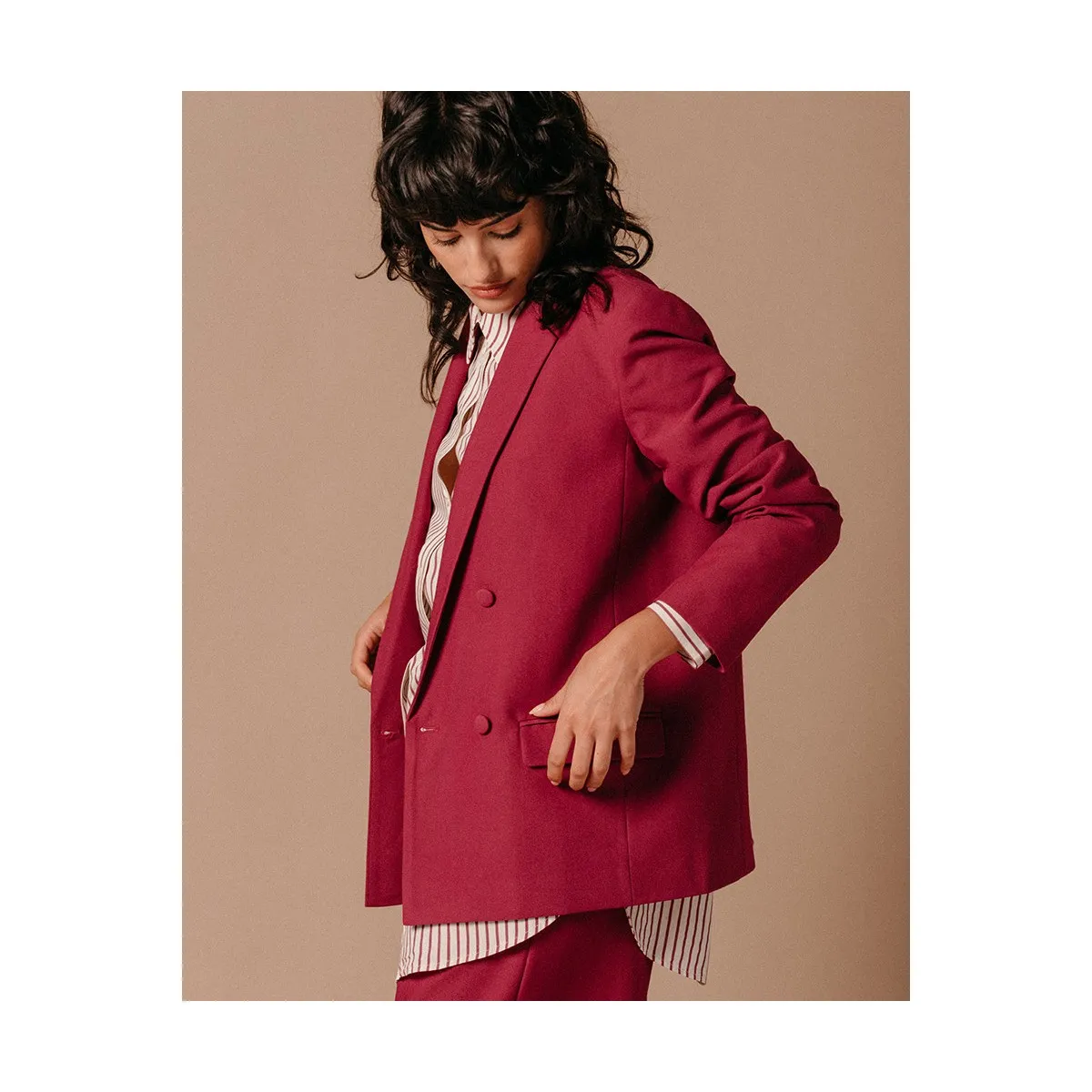 Grace et Mila - Blazer rose foncé