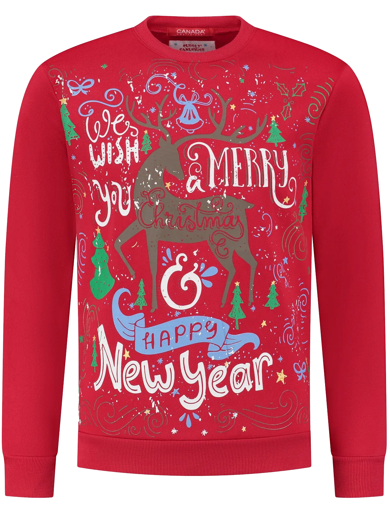 Heartwarming Holiday Red Christmas Sweater