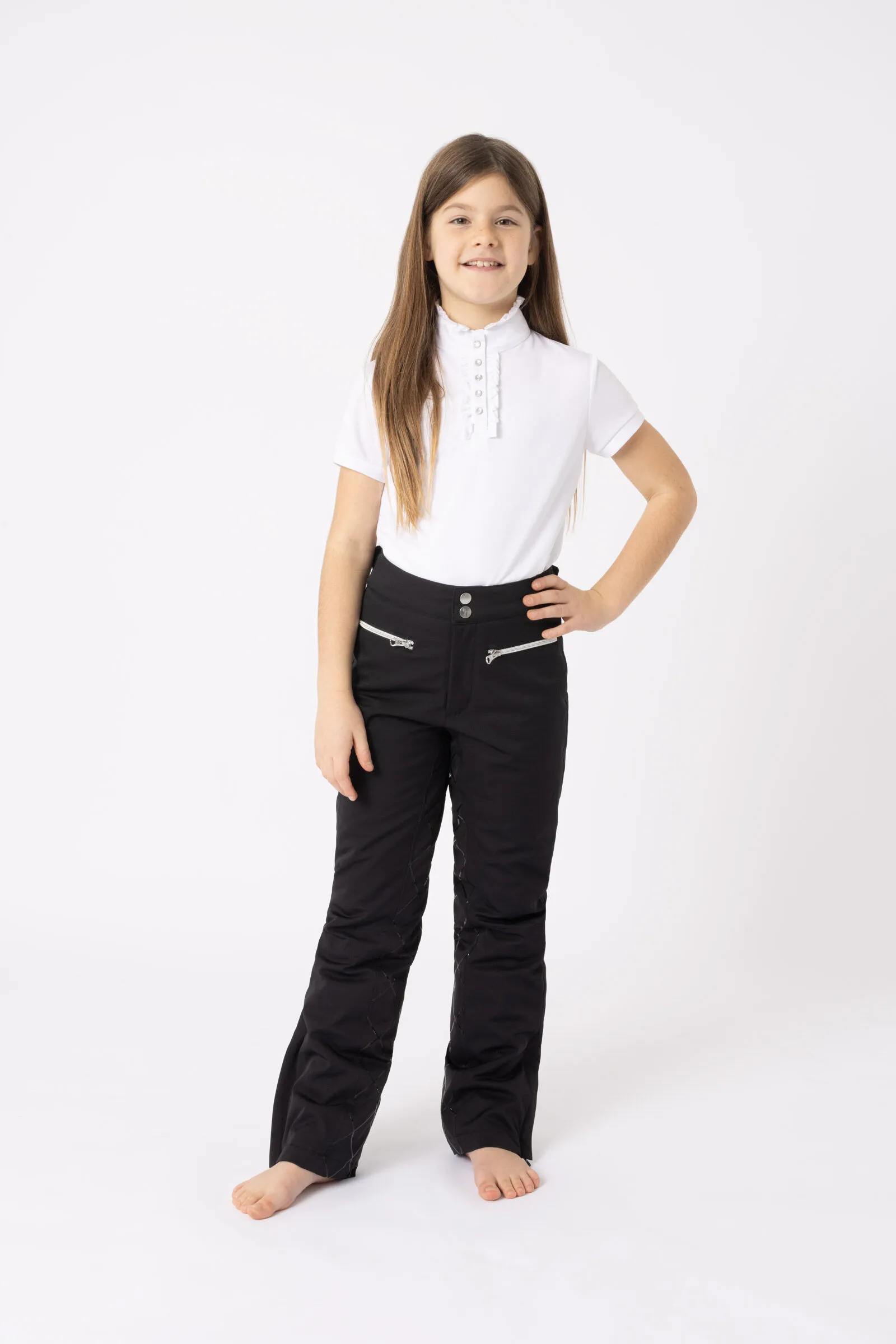 Horze Pantalon d'équitation matelassée silicone Adeline, enfants