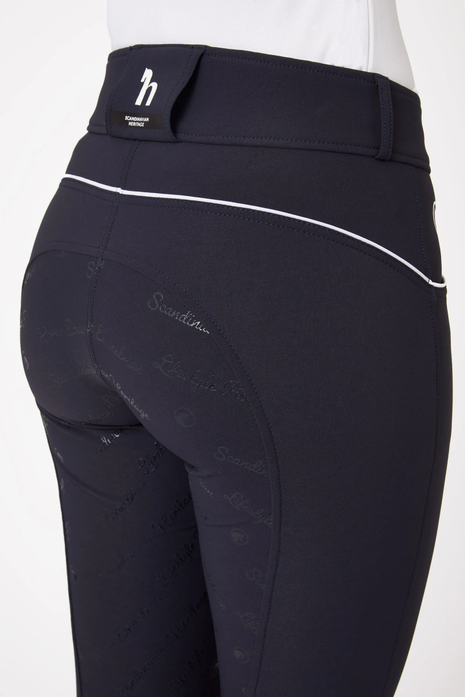 Horze Pantalon d'équitation Nordic Performance à grip silicone, femme