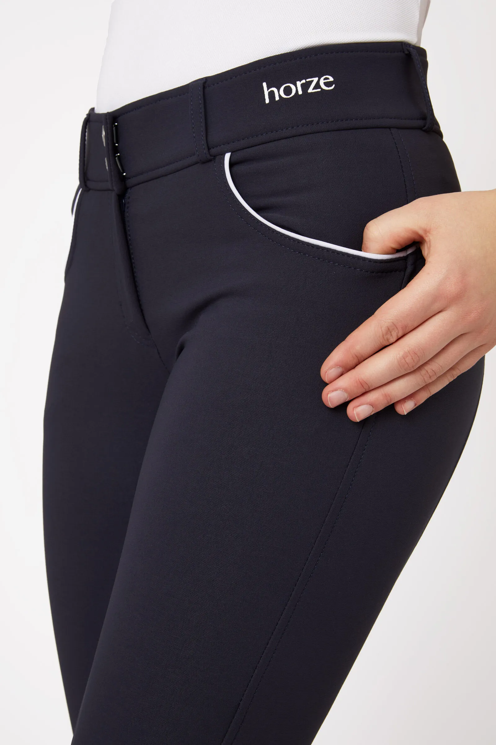 Horze Pantalon d'équitation Nordic Performance à grip silicone, femme