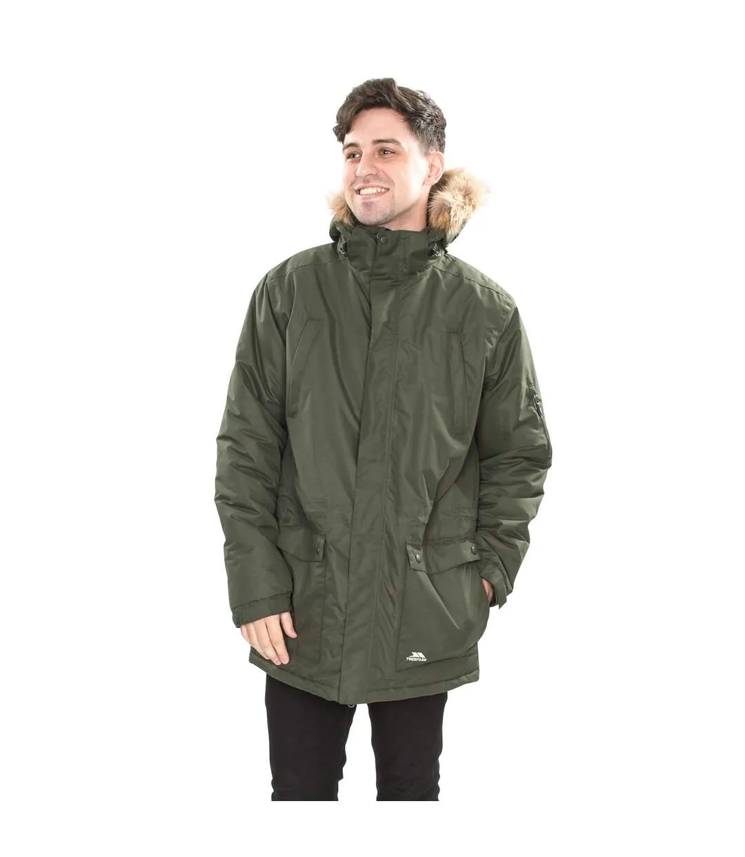 Jaydin veste imperméable homme olive Trespass