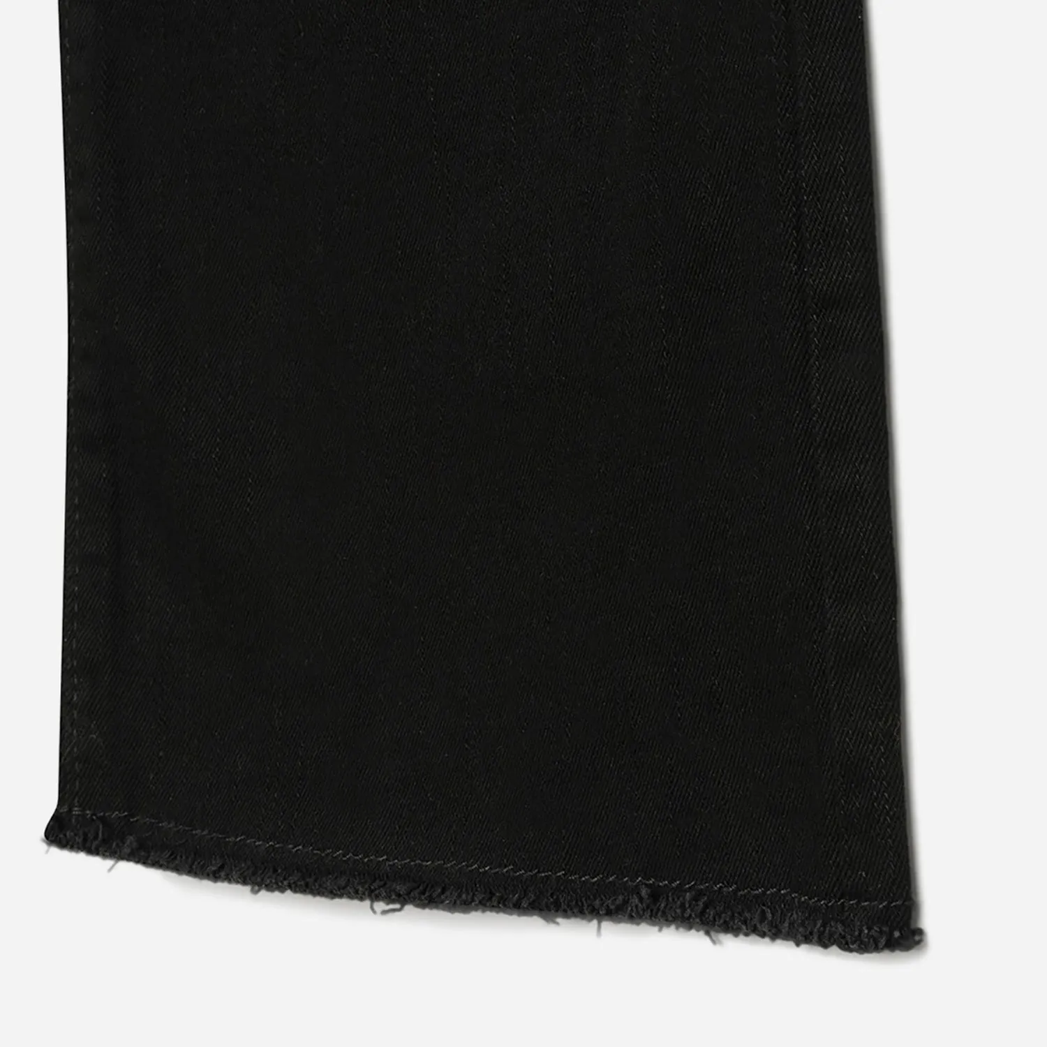 Jean large TEXTO noir bas frangés - Textile femme Accessoires | ERAM