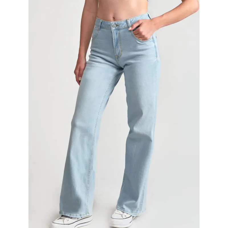 Jean mom fit bleu fille - Only | wimod