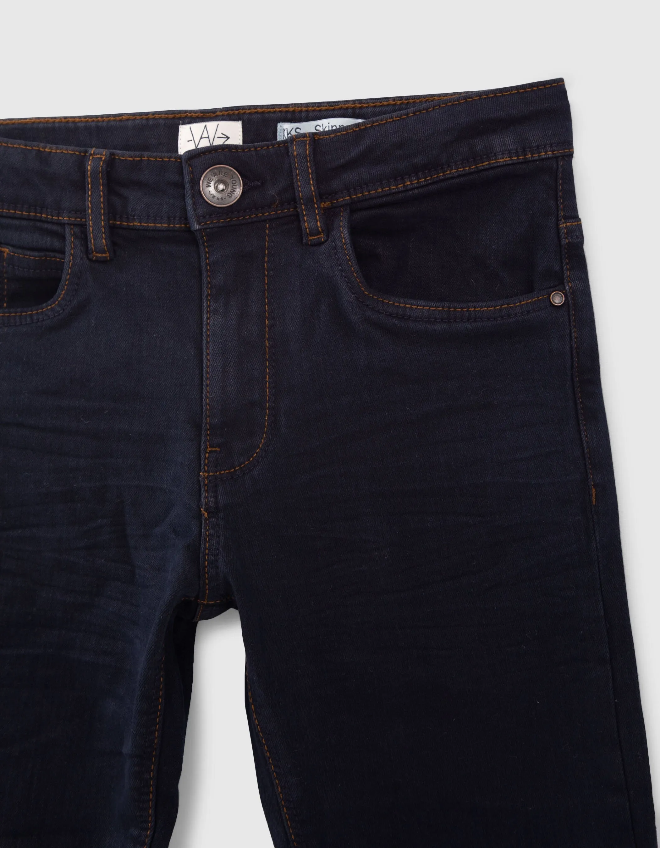 Jean skinny brut Essentiels en coton bio garçon