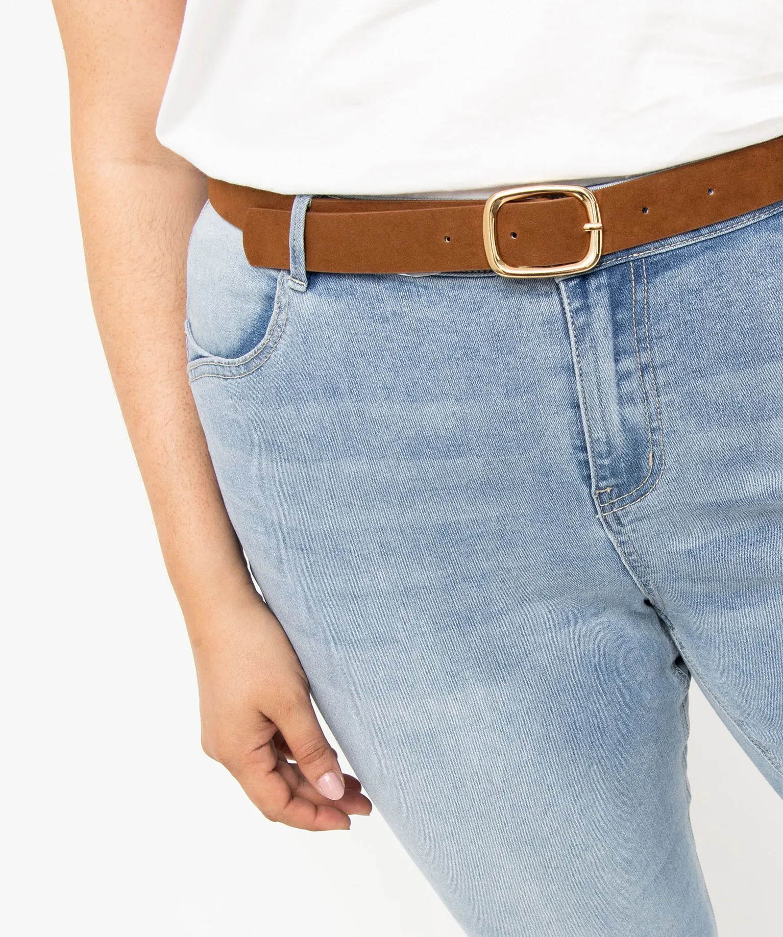 jean slim 78e avec ceinture femme grande taille bleu 78eme